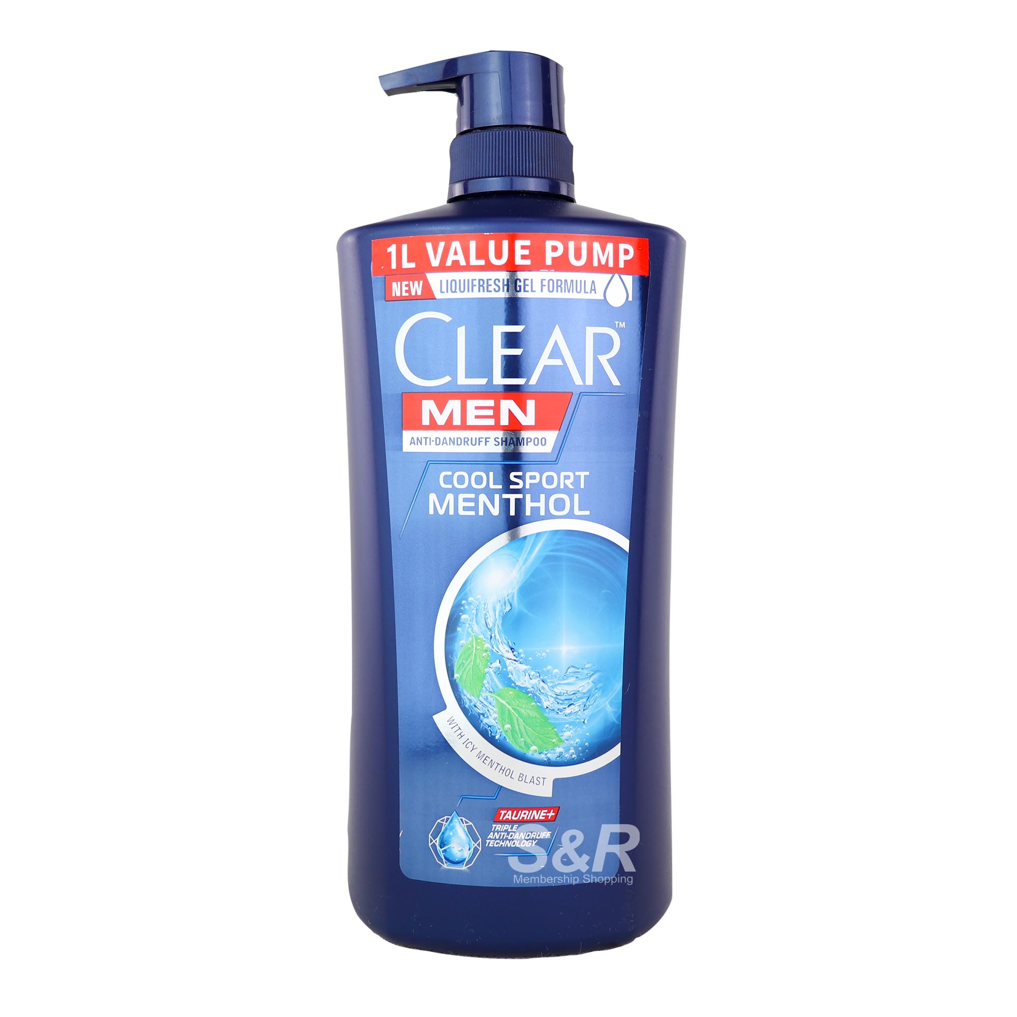 Clear Men Cool Sport Menthol Anti-Dandruff Shampoo 1L Clear Men Cool Sport Menthol Anti-Dandruff Shampoo 1L
